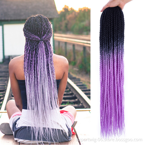 wholesale crochet braiding twist hair extensions synthetic crochet jumbo ombre braid hair senegalese attachments hair braids